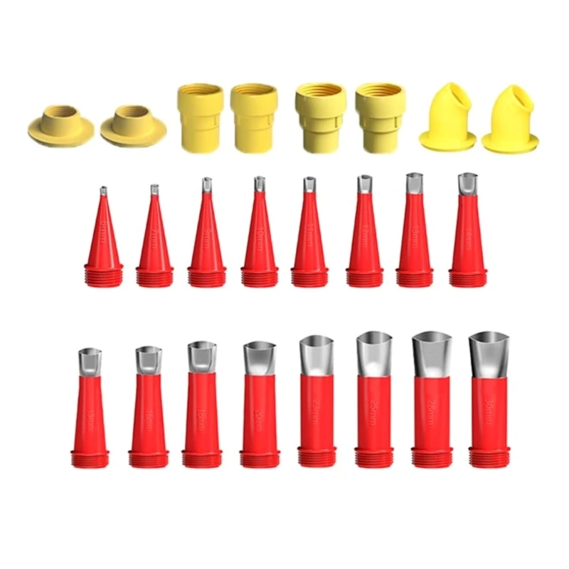 Integrated Rubber Nozzle Tool 24Pcs Rubber Nozzle Tool with Removable Base