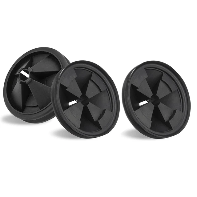 3-3/8 in. Rubber Disposer Splash Guard in Black