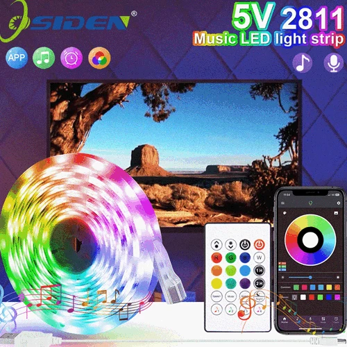 LED Strip Lights RGBIC Dreamcolor Bluetooth Rainbow Effect Decor LED