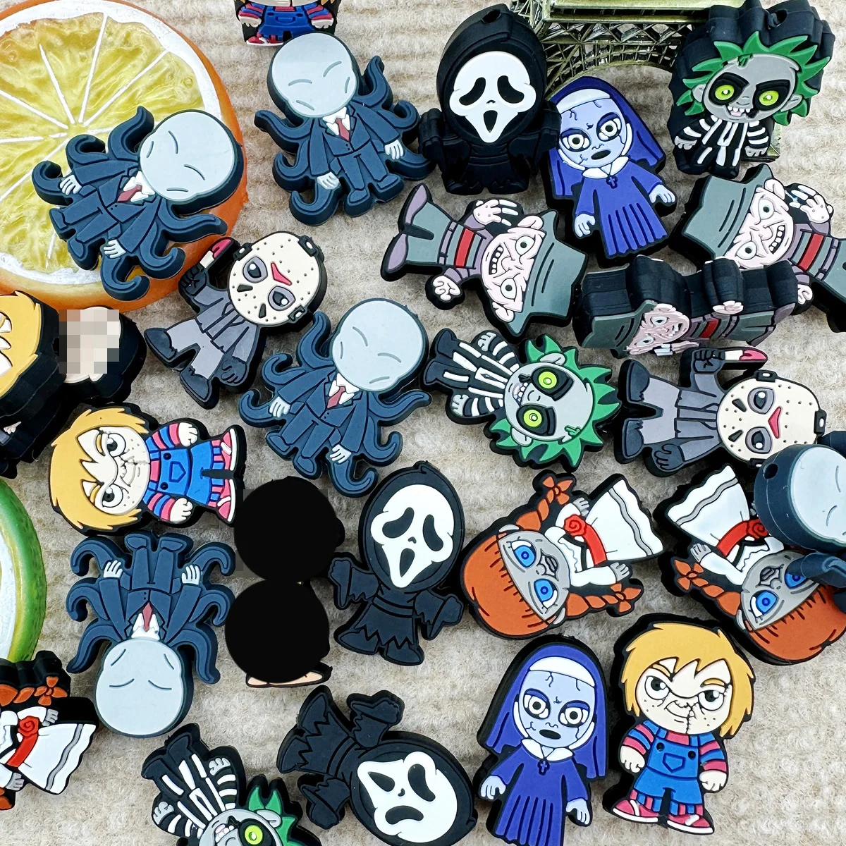 10PC silikon korálek nový halloween hrůza ohniskový korále děťátko náramek DIY laso pero korále bradavka běžící pás šperků příslušenství dárky