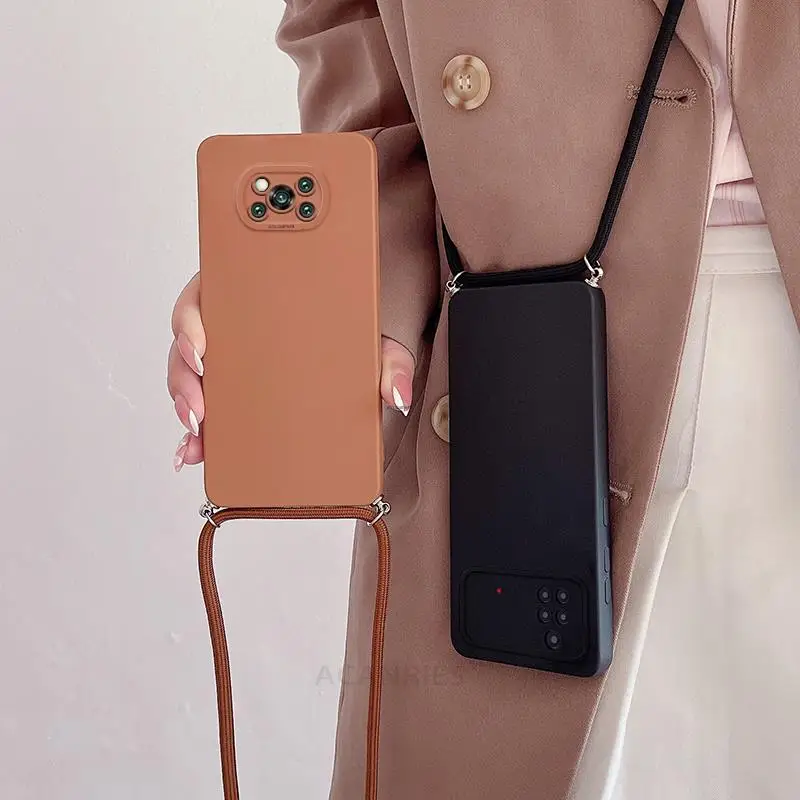 Poko X 3 M 4 X4pro Crossbody Lanyard Case For Xiaomi Mi Poco
