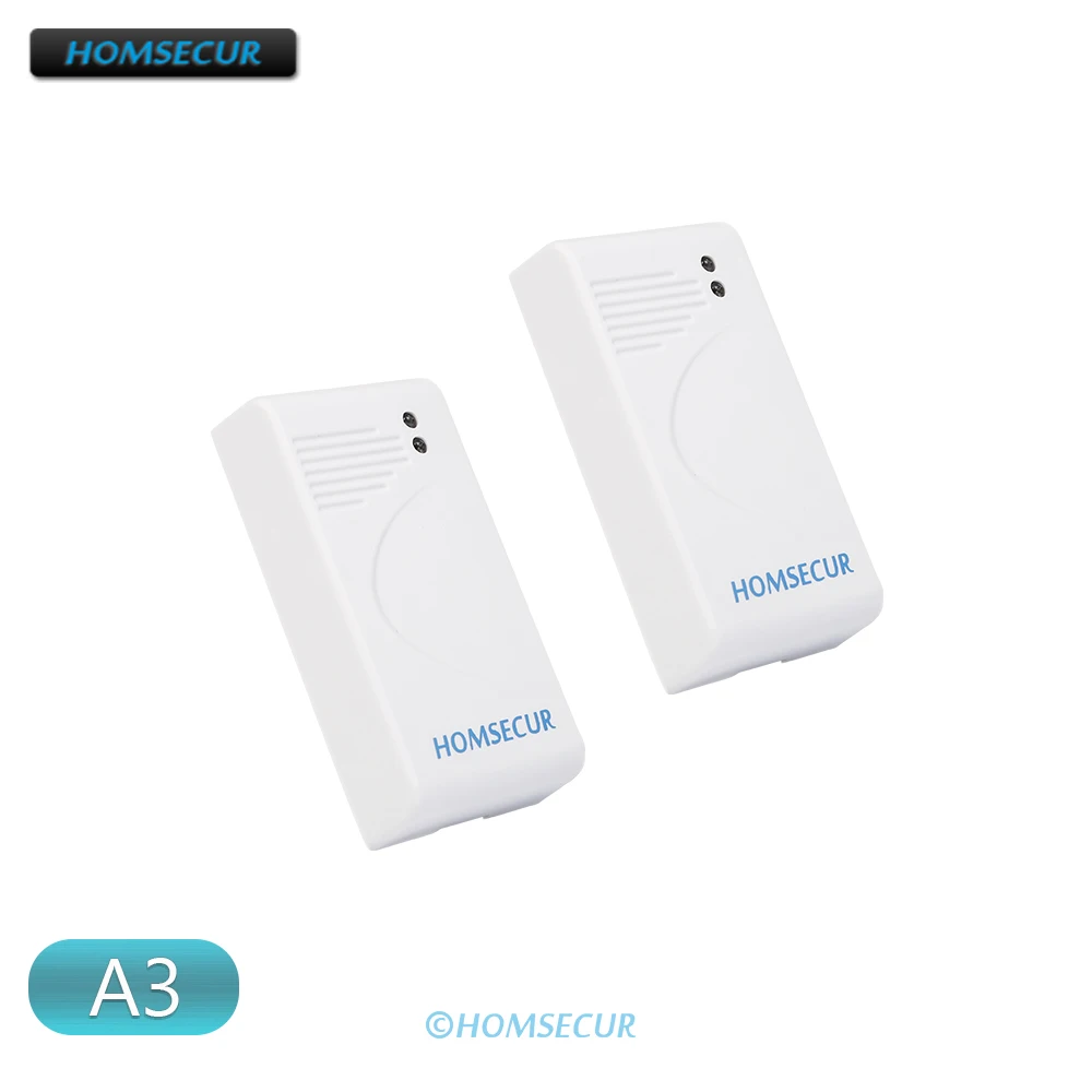 

Wireless Vibration detector Glass Break Sensor A3 433MHz 2Pcs For HOMSECUR 433MHz Alarm System
