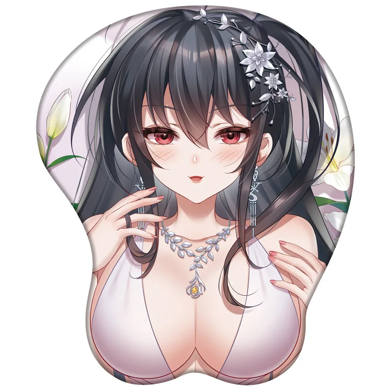 

3D Silicone Mouse Pad Wrist Silicone Pad Computer Accessories Wrist Pads Anime Game Character Mouse Pad Spandex Milk Silk Fabric