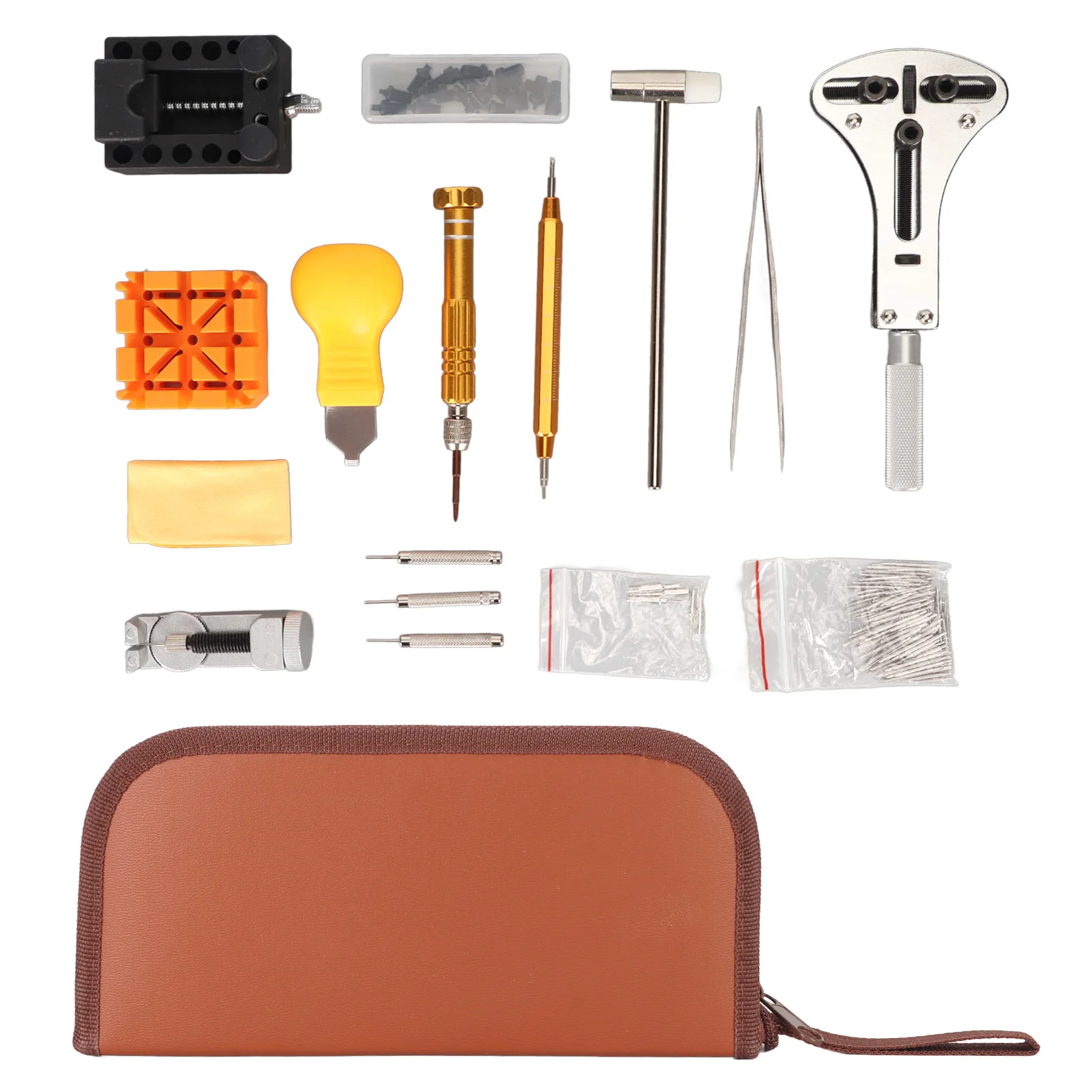 

Watch Band Tool Kit Complete Adjustment Tools Watch Back Remover Tool Kit Precise Lightweight for Watch Maker for Shop