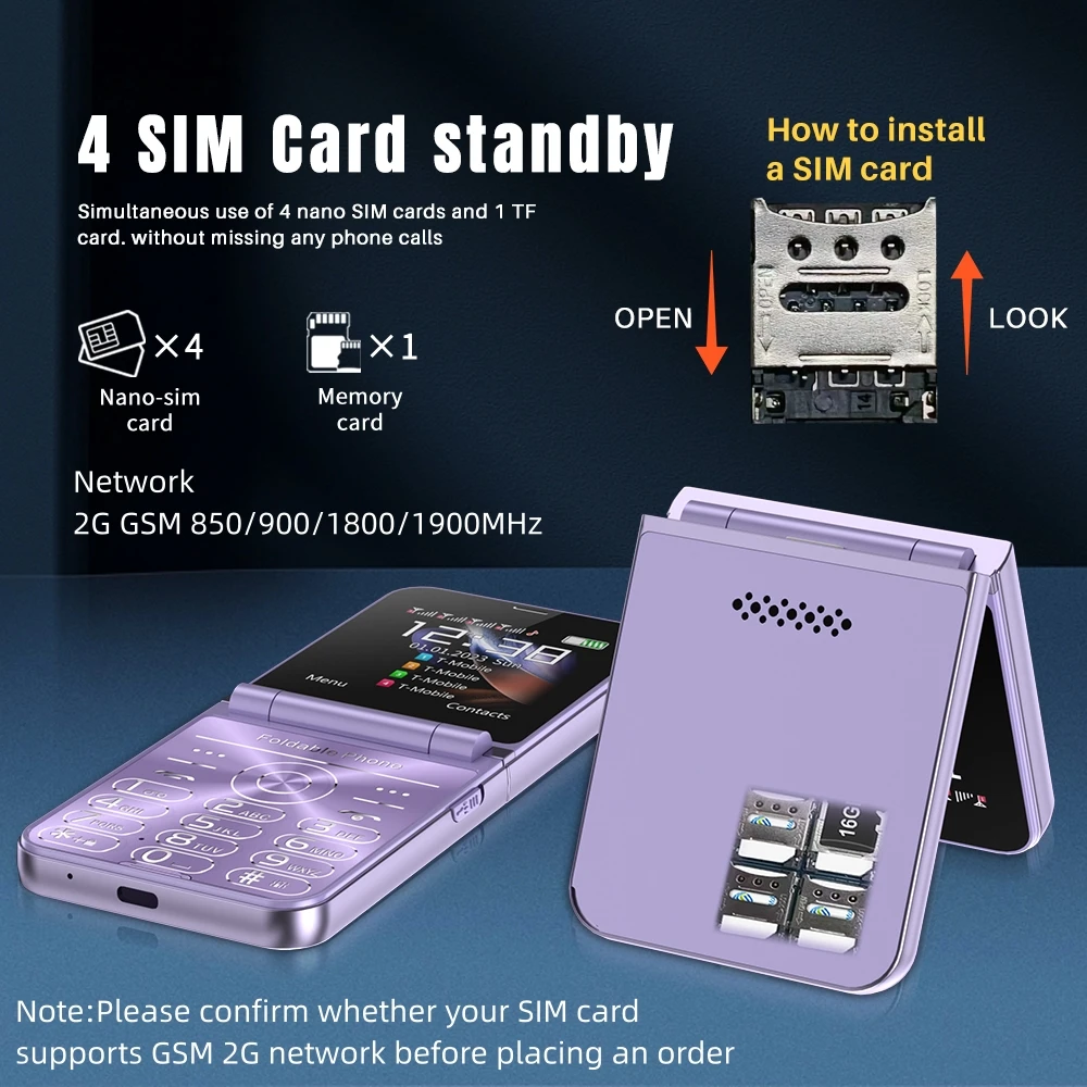 Рисунок 6 - SERVO Flilo7 Новый Флип-телефон с 4 SIM-картами