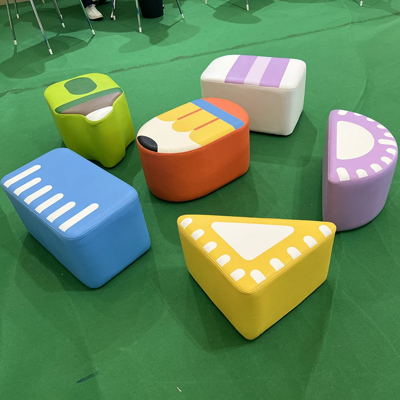 

Children's Cartoon Home Stationery Small Sofa Modular Combination Stool for Reading area
