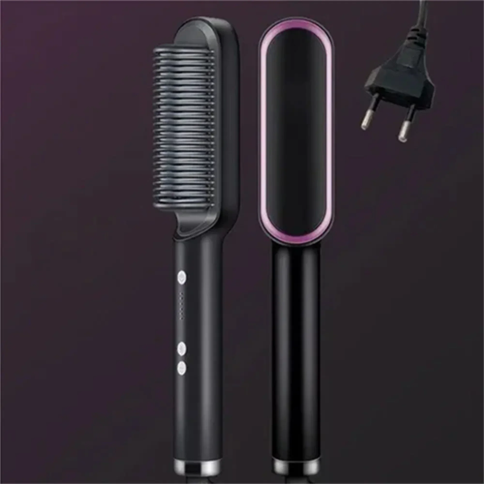 Professional Negative Ion Hair Straightener Hair Straightener 3In1 Professional Quick Heated Electric Hot Comb