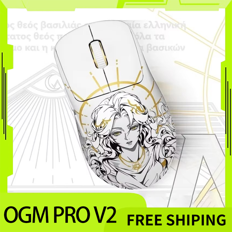 Waizowl Ogm Pro V2 Zeus Mouse Paw3950 3 Mode 8K Polling Rate Wireless Mouse Lightweight Game Mouse Mice PC Accessories Custom