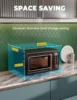 Retro Microwave Oven, SIMOE 0.7 Cu Ft Small Microwave with Defrost, 5 Micro Power, 8 Auto-cooking Set & Child Lock, Compact Micr 2