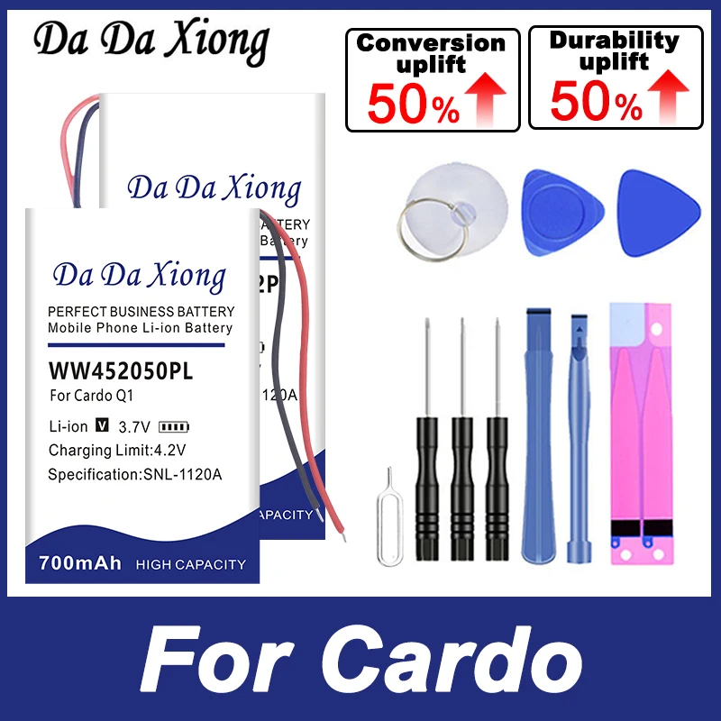 Alta Qualità H452050 Ww452050Pl Ww452050-2P Sostituire La Batteria Per Auricolare Mando Multiset Rider G4 Q1 Q2 Q3 G9 G9X Pro + Tool