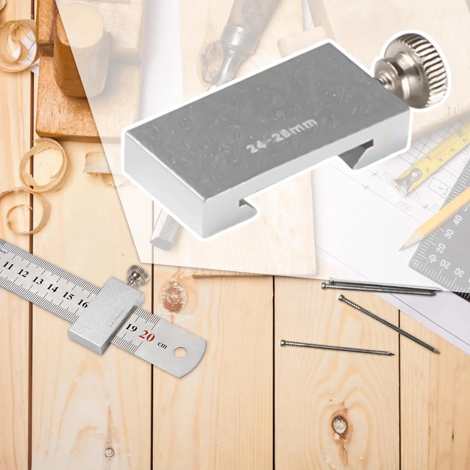 Aluminum Alloy Precision Carpentry Scribe Locator and Measuring Tool