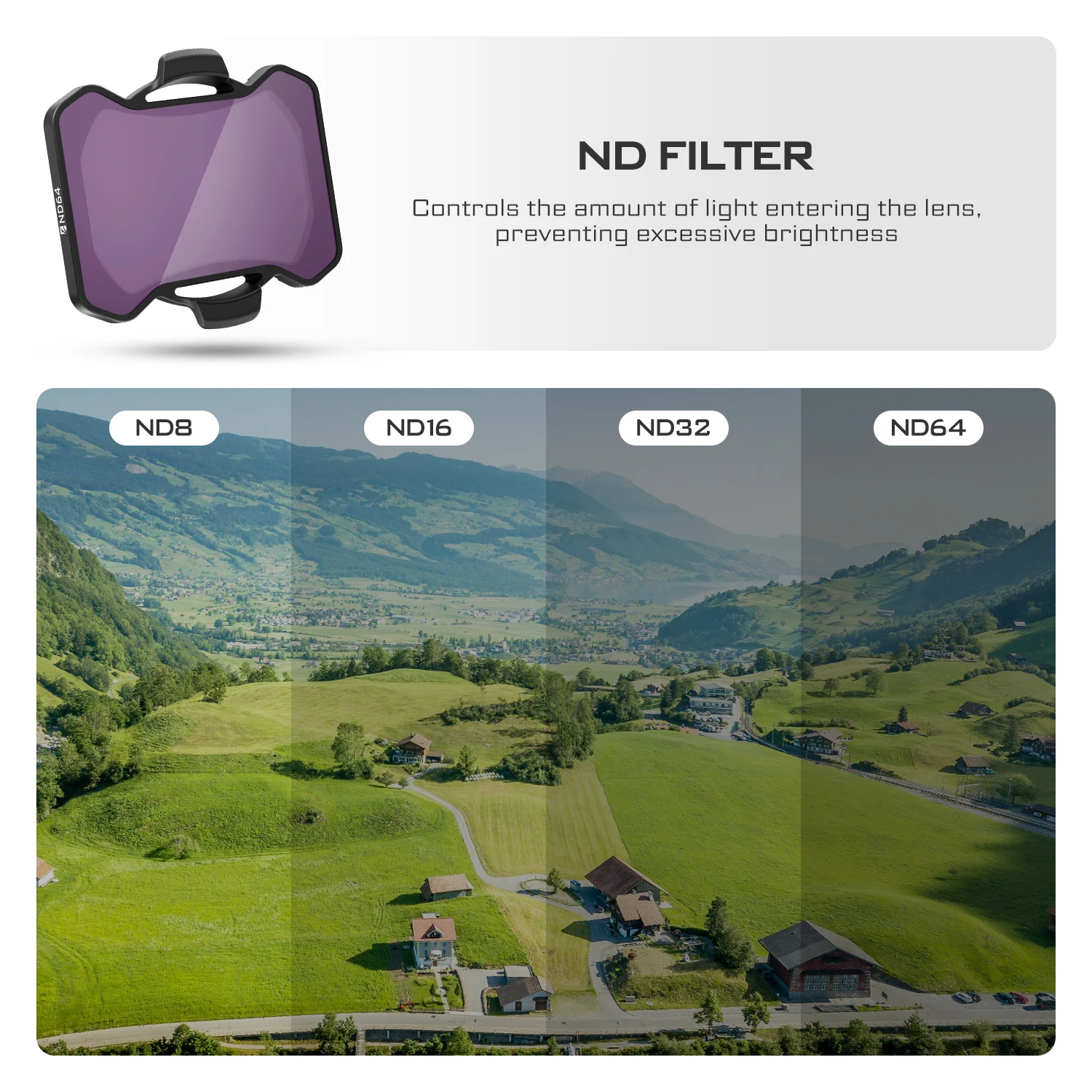 Drone ND Filter 4Pcs/Set For DJI Avata 2