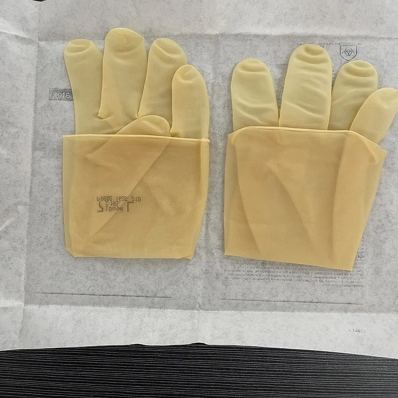M&ouml;lnlycke Biogel&reg; Latex glove Roll-edged gloves Powder-free length 29cm work gloves (1 pair)