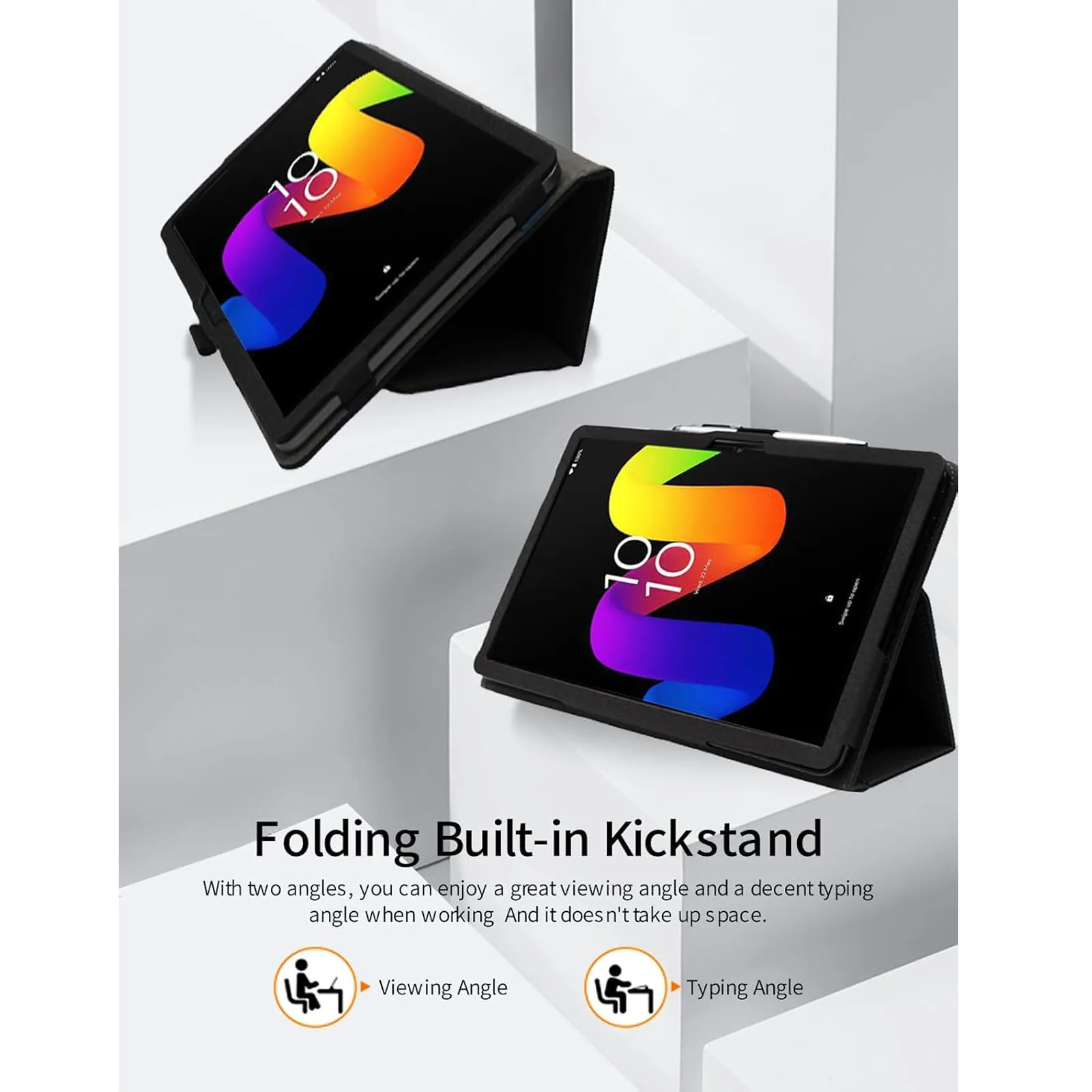 Versatile Shockproof Tablet Case with Kickstand – Premium PU Leather Construction