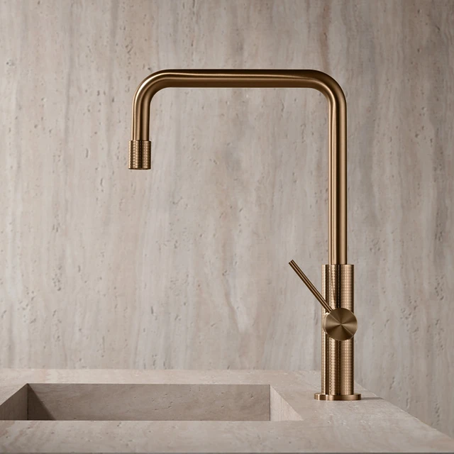 304 สแตนเลสหมุนอ่างล้างจานก๊อกน้ําผสมน้ําร้อนและเย็น 2