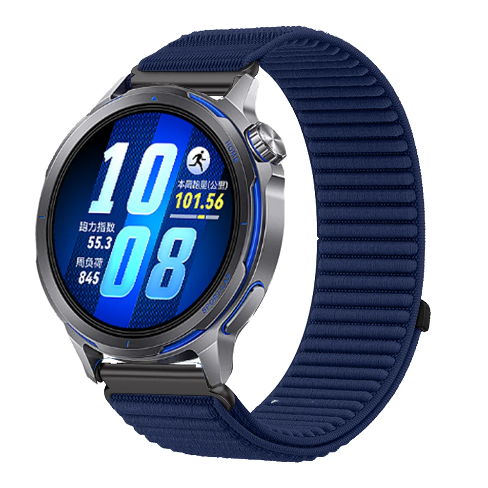 Nylon Loop Smartwatch Strap with Metal Link - Universal 22mm Band