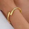 54484-92289b.jpg Hot Sale Exaggerate Individuality Metal Smooth Surface Water Drop Bangle for Woman Adjustable Bracelet Paty Jewelry Daily Wear