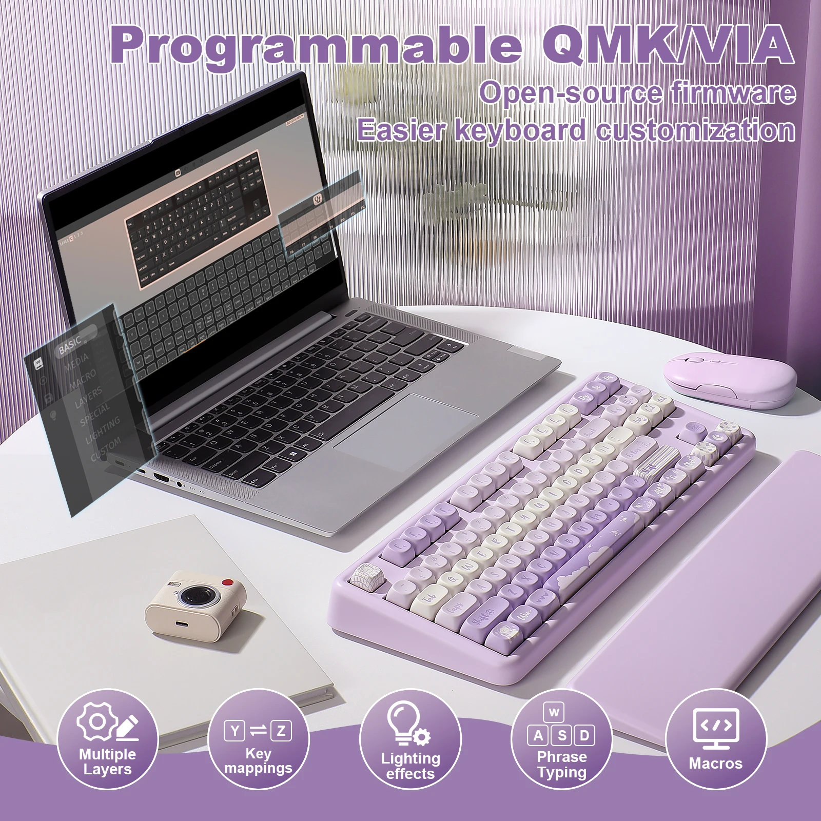 YUNZII B87 ワイヤレスメカニカルキーボード ゲーミングキーボード Amazon | YUNZII B87 ワイヤレスメカニカルキーボード