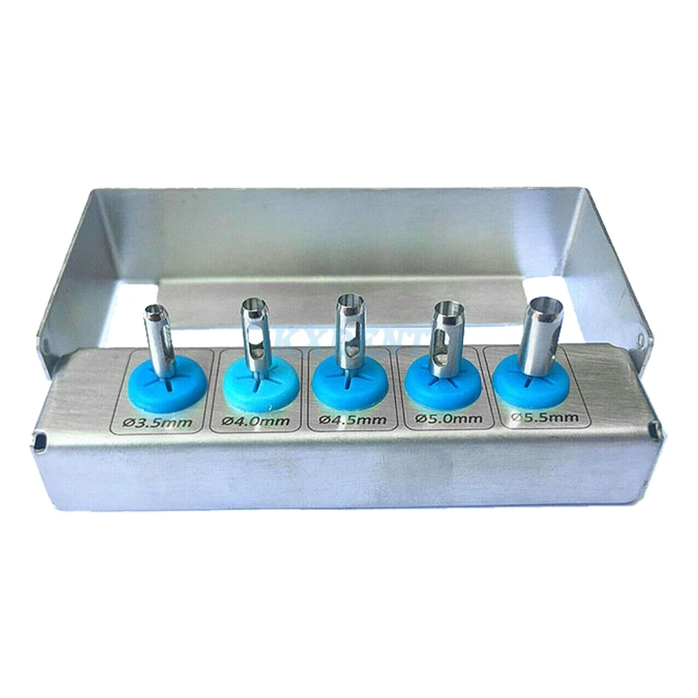 

1Set New Dental Implant Trephine Bur Tissue Punch Stainless steel Planting Tools For Dental Implant Punch Surgical Instrument to