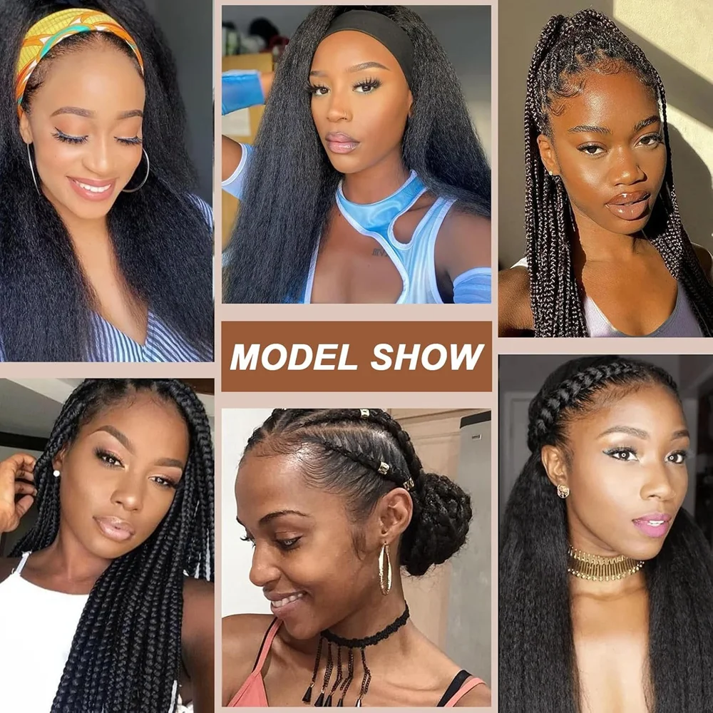 26inch Kinky straight Vixen Crochet Bundles crochet hair 1/2/3packs Yaki Premium Synthetic Fibers for black women Hair Extension