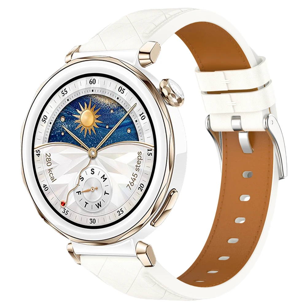 Elegant 18mm Leather Watch Band - Premium Strap