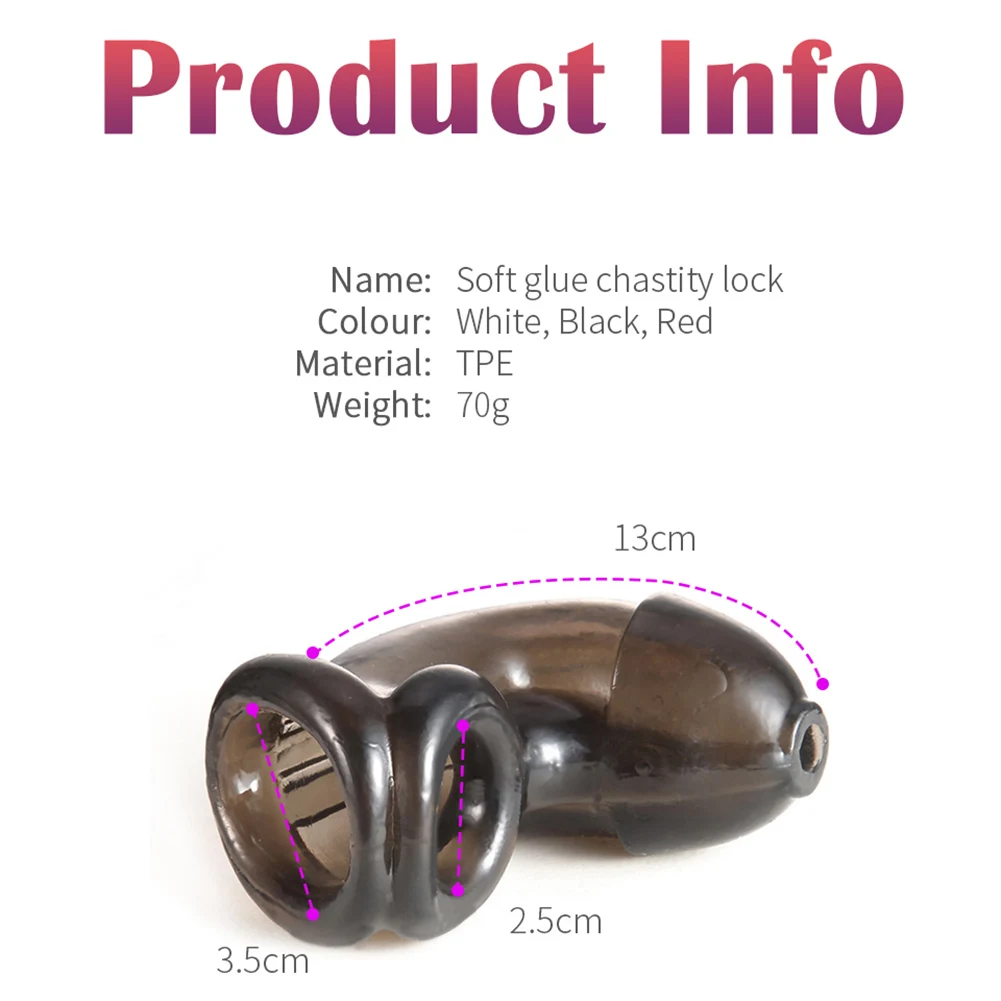 Male Chastity Soft Cages Rings Sex Toys for Men Delay Time Scrotum Stretcher Small Chastity Device Intima_voghion.com