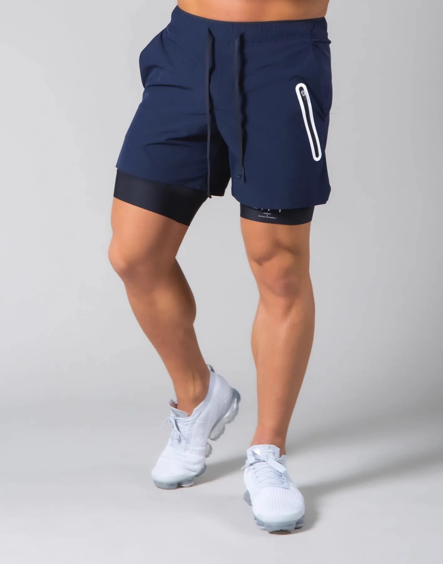 Running Training Men's Sports Shorts Double-layer Anti-glare Quick-drying Fitness Shorts 3
