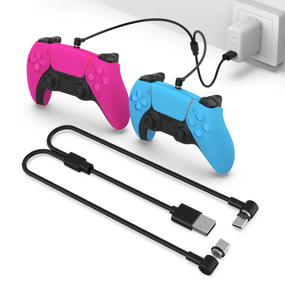 마그네틱 게임패드 타입 C 충전 케이블 플러그 앤 플레이 다목적 게임 핸들 충전기 케이블 공간 절약형 PS VR2용 액세서리