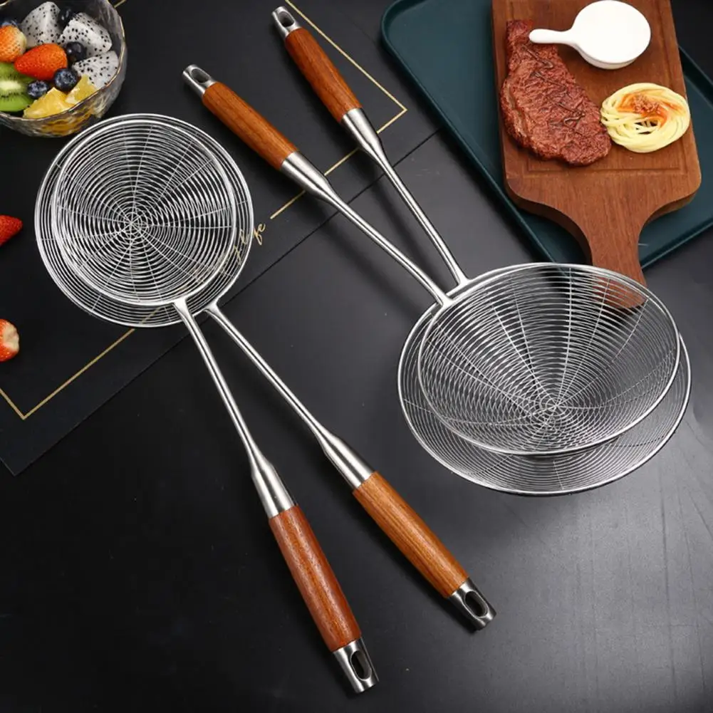 Modern Skimmer Ladle Long Handle Cooking Skimmer Hanging Hole Design Food Grade Anti-stick Cooking Skimmer Spoon