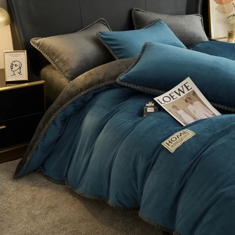 غطاء لحاف من الفلانيل عالي الوزن قطعة واحدة - أناب...