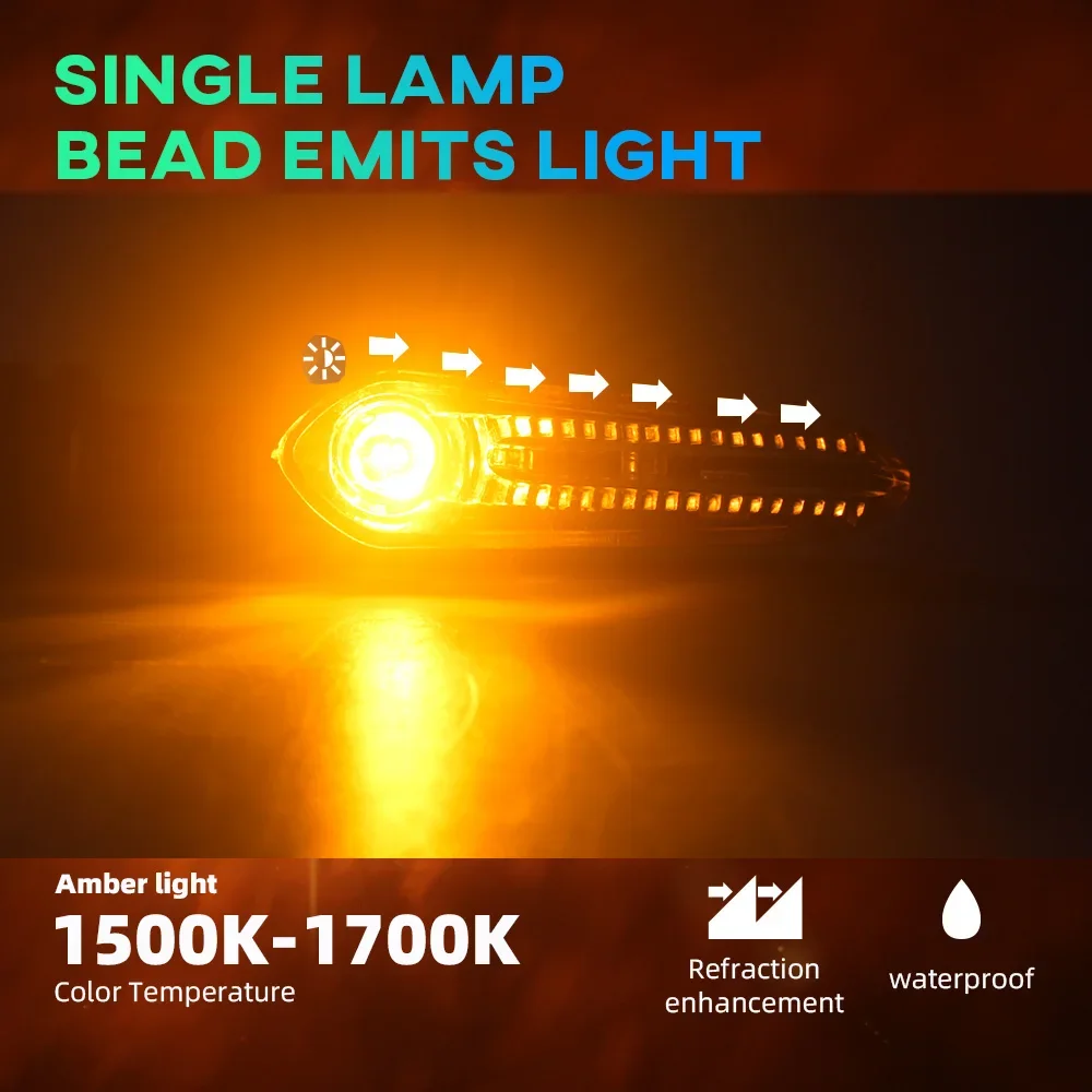 LED motorcycle turn signal lights For YAMAHA MT07 Tenere 700 XJ6 FZ6 MT09 Tracer 900 MT10 MT03 FZ25 Motorcycle