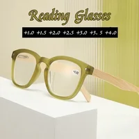 New Presbyopia Glasses Rice Nail Bamboo Legs Colorful High Definition Reading Glasses Portable Anti-Blue Light Far Sight Eyewear 2
