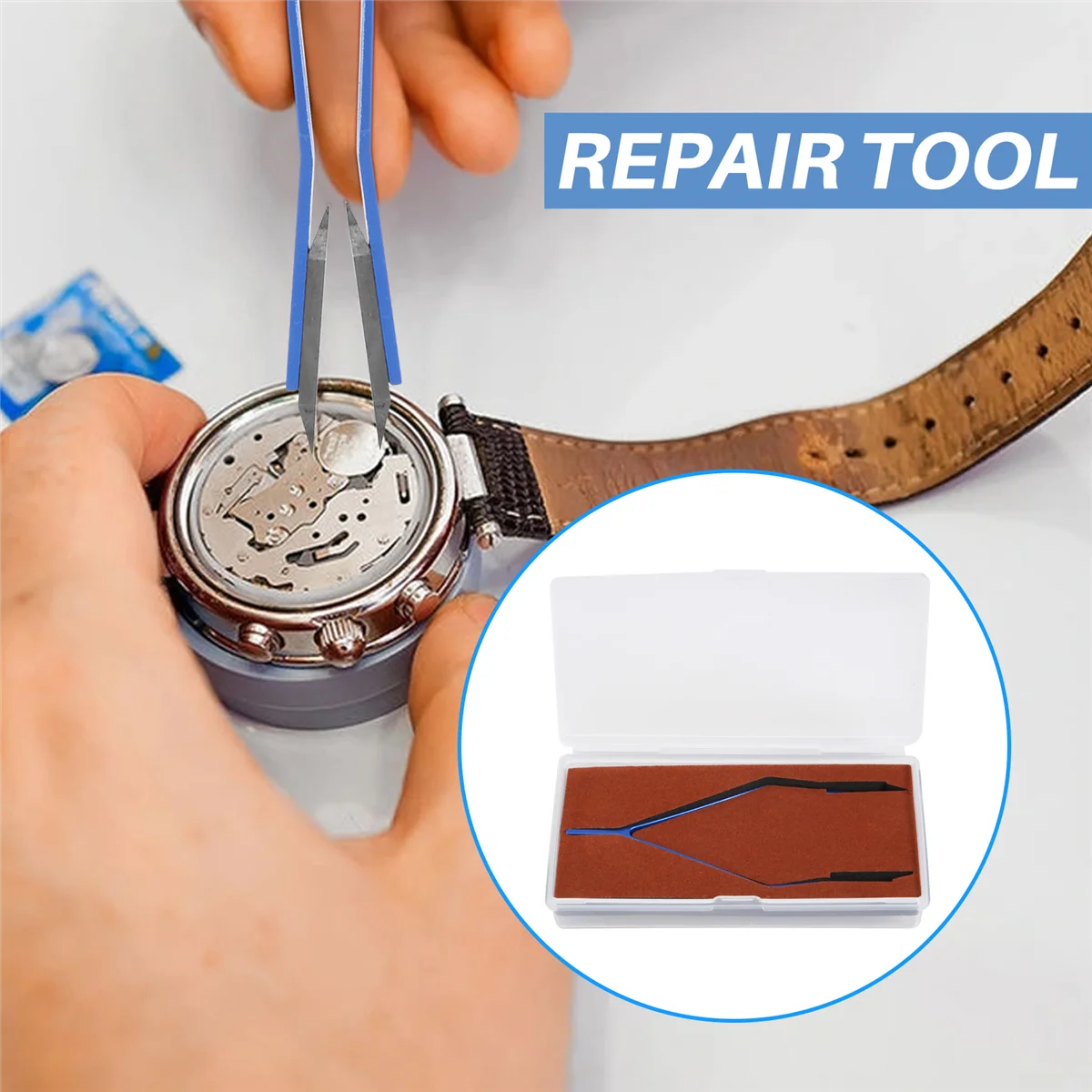 Stainless Steel 7825 V Type Rlx Watch Spring Bar Tweezers for Watch Repair