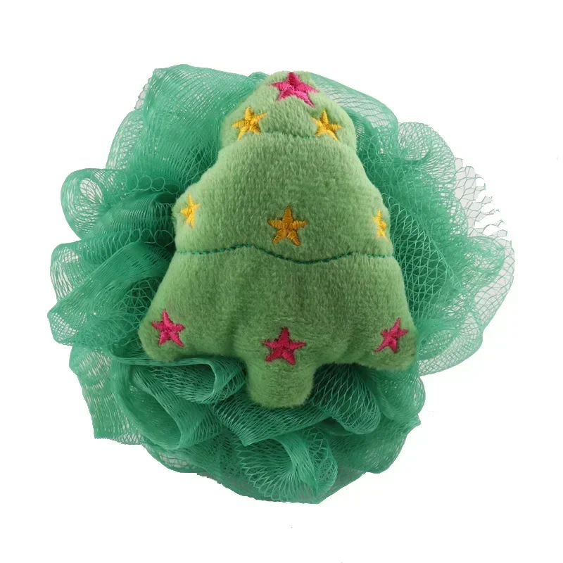 Children Bath Sponge Brush Bath Product Care Christmas Ball-shape Shower Sponge Cleaning Body Wash Towel for Kids Newborn Adults