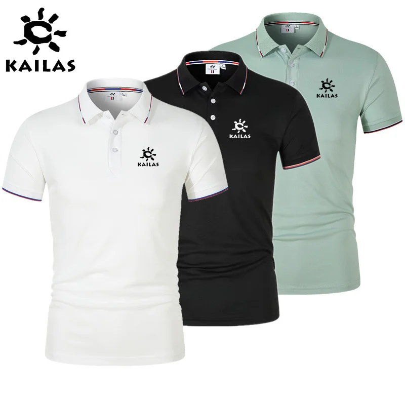 

KAILAS Men's and women's Summer polo shirts Fashion, Golf, tennis, casual, British, breathable, pure cotton polo shirts
