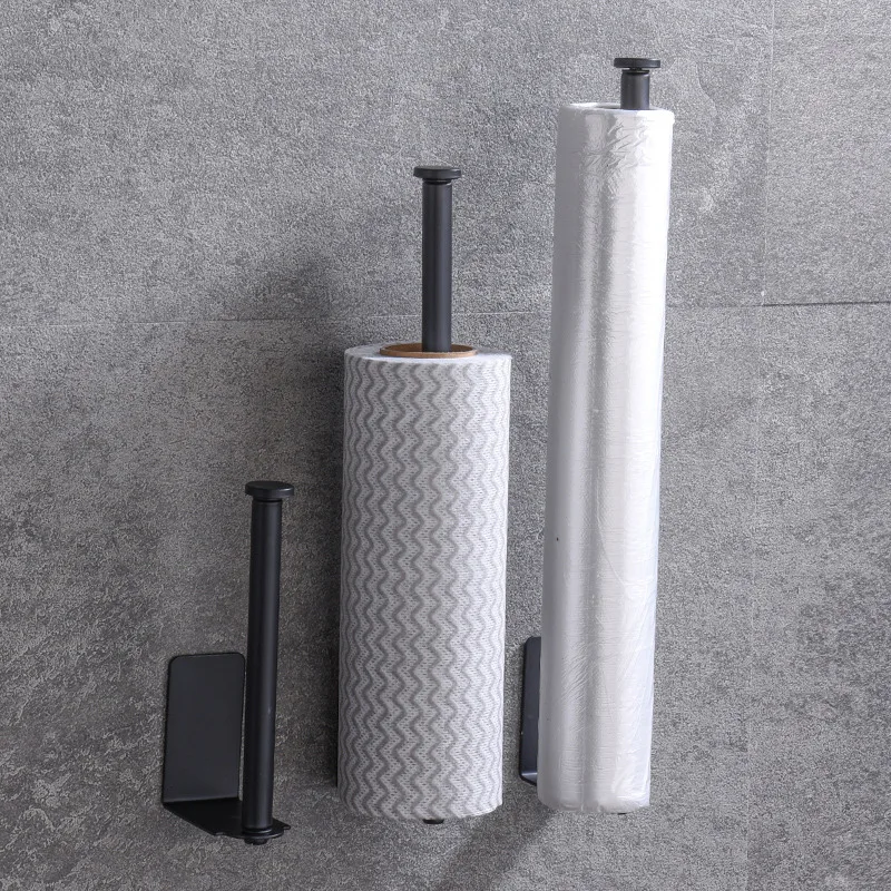 Stainless Steel Paper Towel Holder Organizer Rack Self Adhesive Wall Toilet Roll Paper Holder Tissue Stand Bathroom Organizer paper towel holder toilet paper holder toilet paper rack toilet roll holder paper towel rack tissue holder