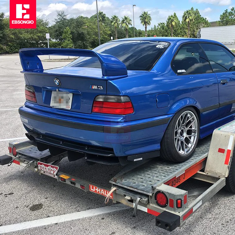 Per Bmw E36 M3 Spoiler 1990-2000 Bmw Serie M3 Spoiler Con Materiale Plastico Abs Leggero Spoiler Non Verniciato Per Bmw E36 M3 Spoiler