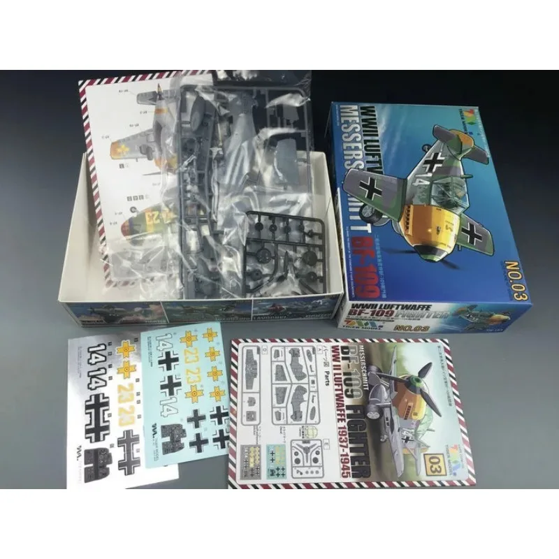 타이거 103 2차 세계대전 루프트바페 메서슈미트 Bf-109 귀여운 비행기 키트 시리즈/Q 버전 플라스틱 모델 키트