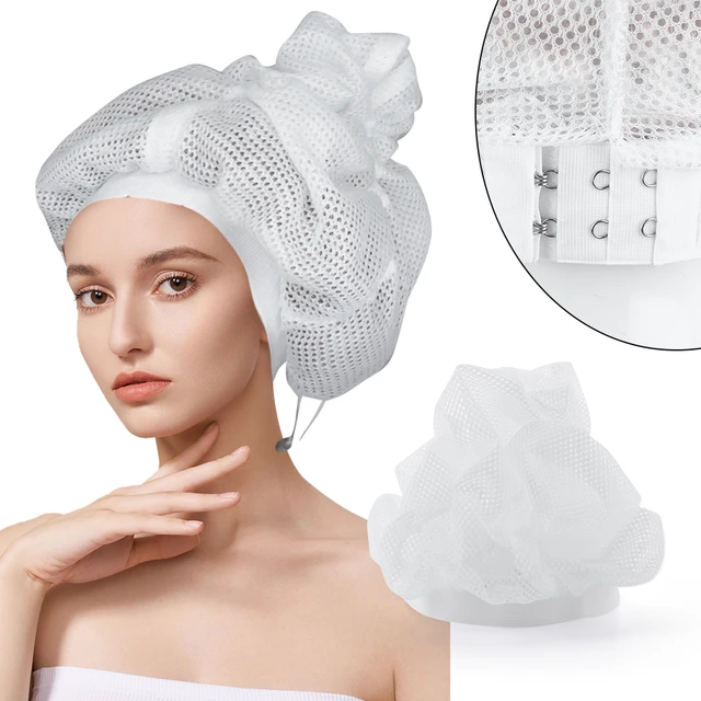 Net Plopping Cap For Drying Curly Hair, Adjustable Net Plopping Cap With  Drawstring, Plopping Cap Curly Hair, Net Plopping Bonnet, Perfect For Blow  Drying Curly Hair (1Pcs)