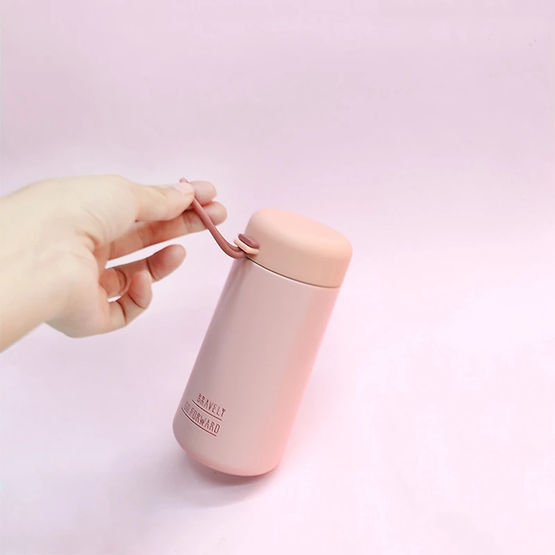 Mini Thermos Cup 280ml White Pocket Cup Stainless Steel Thermal Coffee Mug Vacuum Flask Insulated Hot Water Bottle Kids Gift