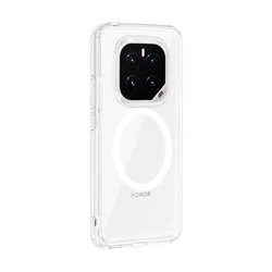 For Honor GT Pro Crystal Clear Magnetic Anti-Scratch Phone Case with Soft TPU and Camera Protection (Clear- with Magnet)