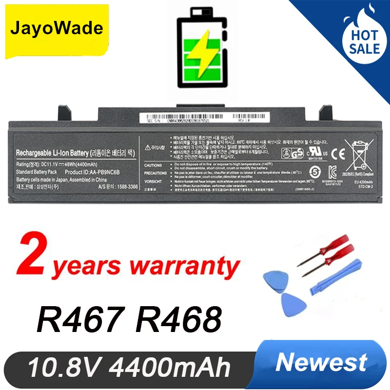 Aa-Pb9Nc6B Batteria Del Computer Portatile Per Samsung R530 R528 R428 R429 R430 R467 R468 R478 Aa-Pb9Nc6W Aa-Pb9Ns6B Aa-Pb9Ns6W Aa Pb9Nc6B