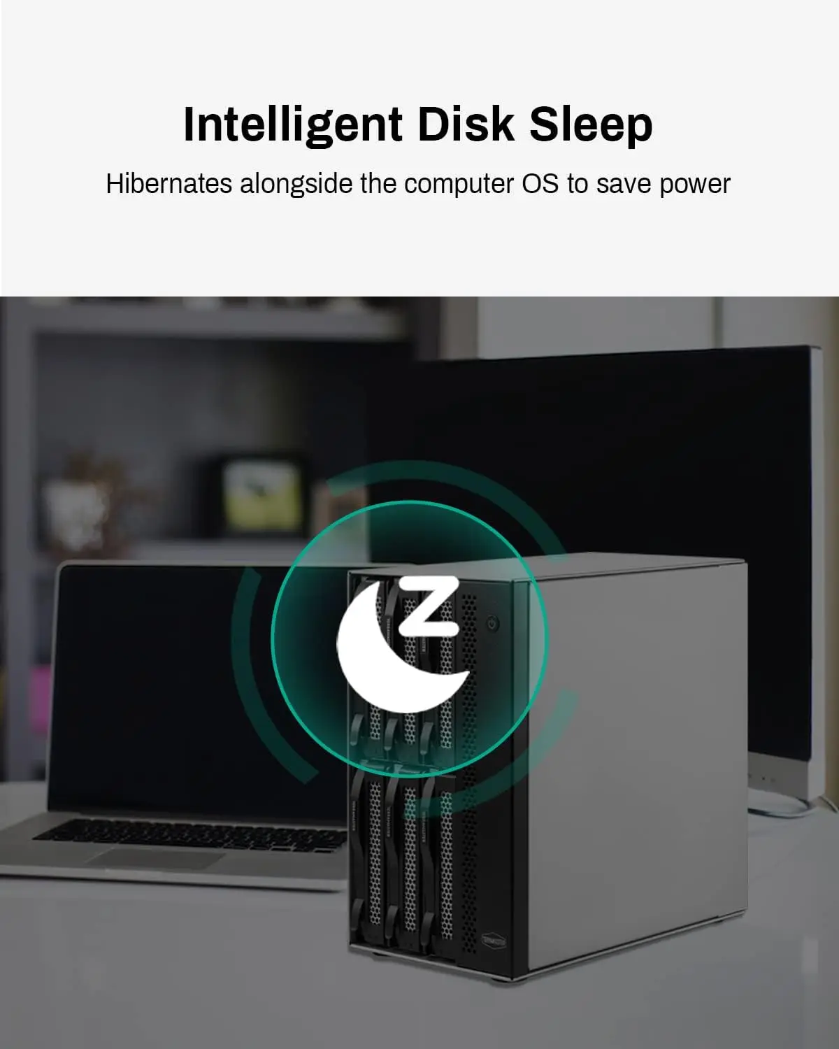 TERRAMASTER D6-320 외장 하드 드라이브 인클로저 USB 3.2 Gen2 10Gbps 타입-C HDD 스토리지 핫 스와핑 플러그 앤 플레이 (디스크 없음)