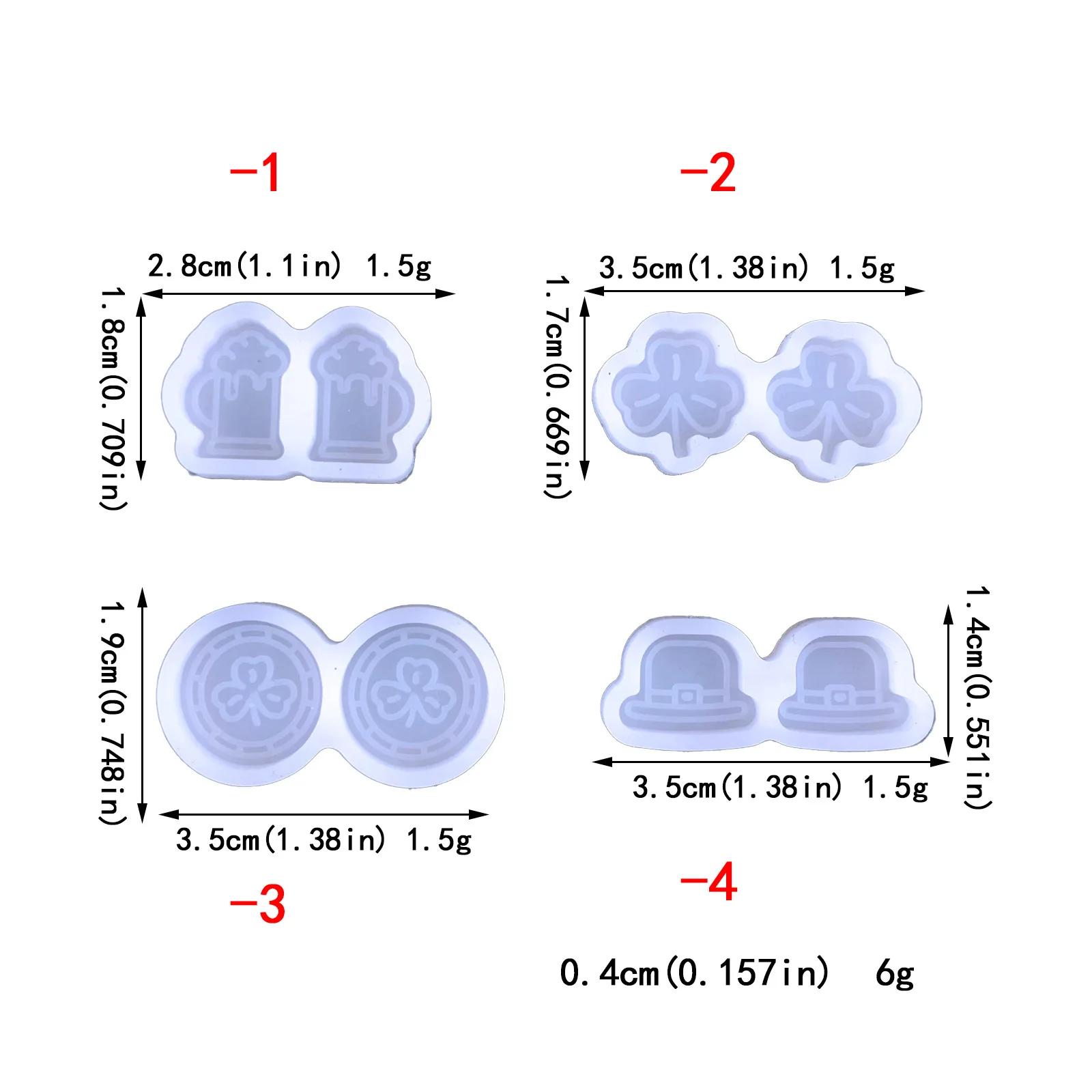 Earring Pendant Silicone Mold UV Transparent Epoxy Resin Mold Heart Cross Resin  Moulds Silicone Crystal Necklace