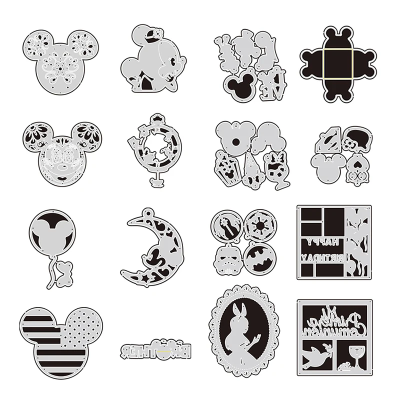 Matrices de Découpe Métal Scrapbooking - Thèmes Disney & Fêtes