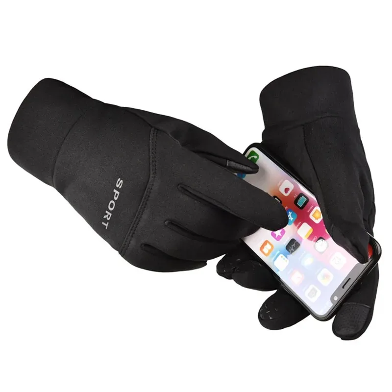 Guantes De Invierno Cálidos Para Pantallas Táctiles, Resistentes Al Viento Y Al Agua Black L 92437635