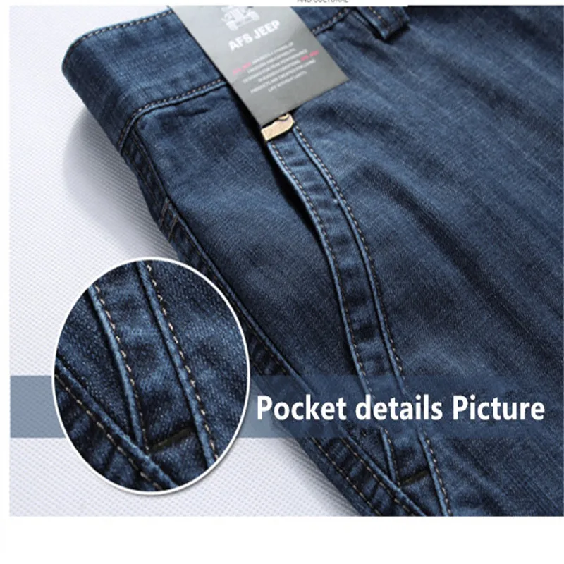 New High Quality Cargo Jeans Men Big Size 29-40 42 Casual Military Multi-pocket Jeans Male Clothes