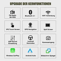 ESSGOO Autoradio Android 13 9" Écran Tactile pour Ford Transit MK7 FOCUS MK2 CarPlay Sans Fil Android Auto 64 Go USB GPS Navigation WiFi Bluetooth FM RDS Mirror Link Lecteur Multimédia 4