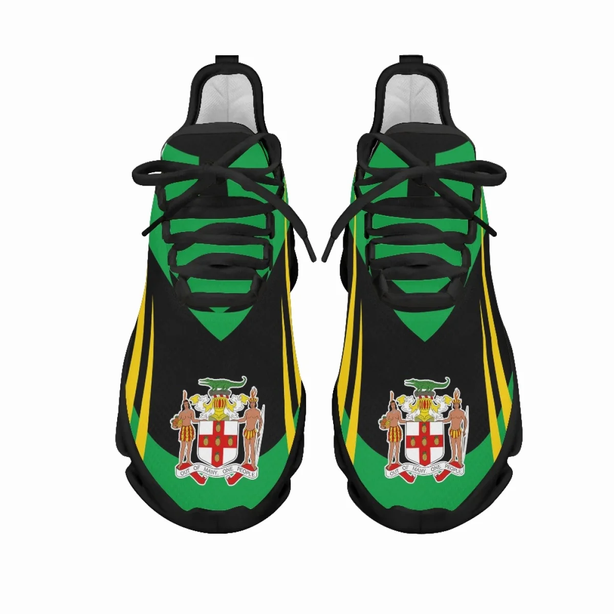 Jamaica Flag Print Sneakers Women's Outdoor Sports Running Shoes Breathable Soft Footwear Trainer Fashion Casual Shoes For Men
