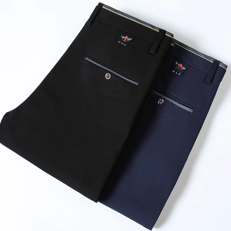 Description Picture 3 of itemMen's Stretch Suit Pants Men's Straight Casual Pants Slim Business Casual Suit Pants